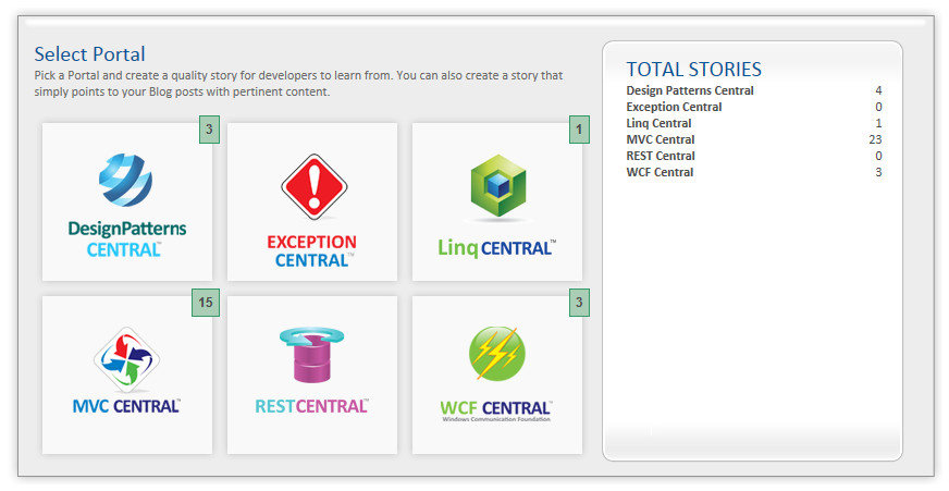 Portal selector